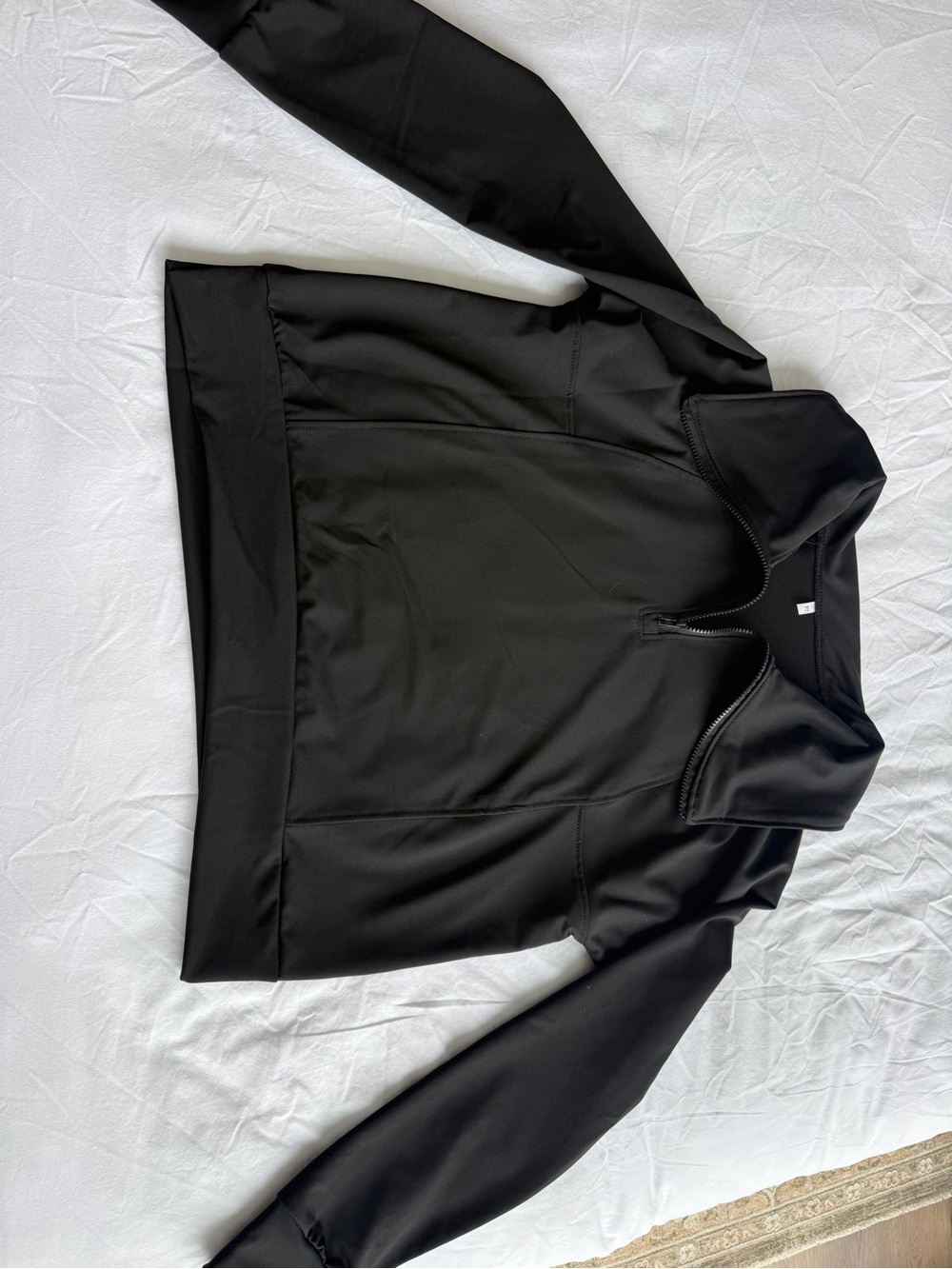 Wilfred Smith Women's Black Zip-Neck Wide-Leg Lounge Jumpsuit. Size Large. NWT - Picture 2 of 6